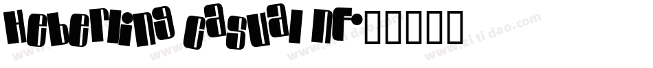 Heberling Casual NF字体转换